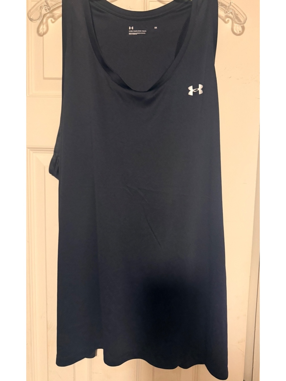 Women’s Plus Under Armour Black Loose Racerback Tank 3X